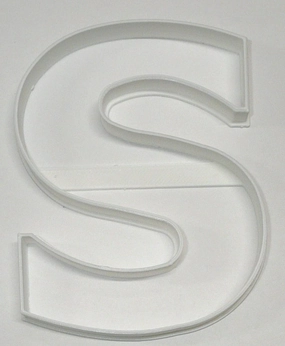 6x Letter S Capital Block Fondant Cutter Cupcake Topper 1.75 IN USA FD4232