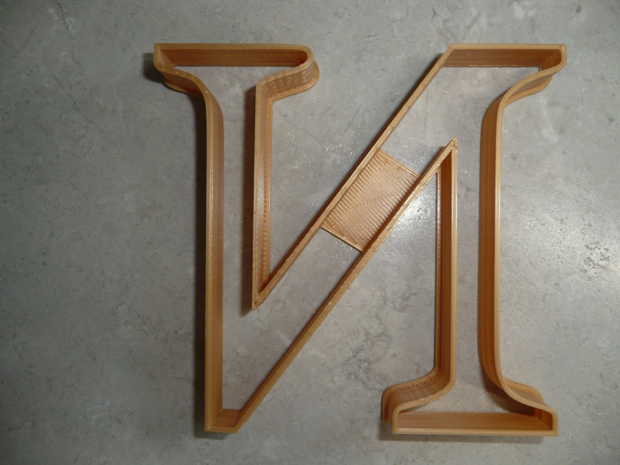 6x Nu Greek Letter Fondant Cutter Cupcake Topper 1.75 IN USA FD4335