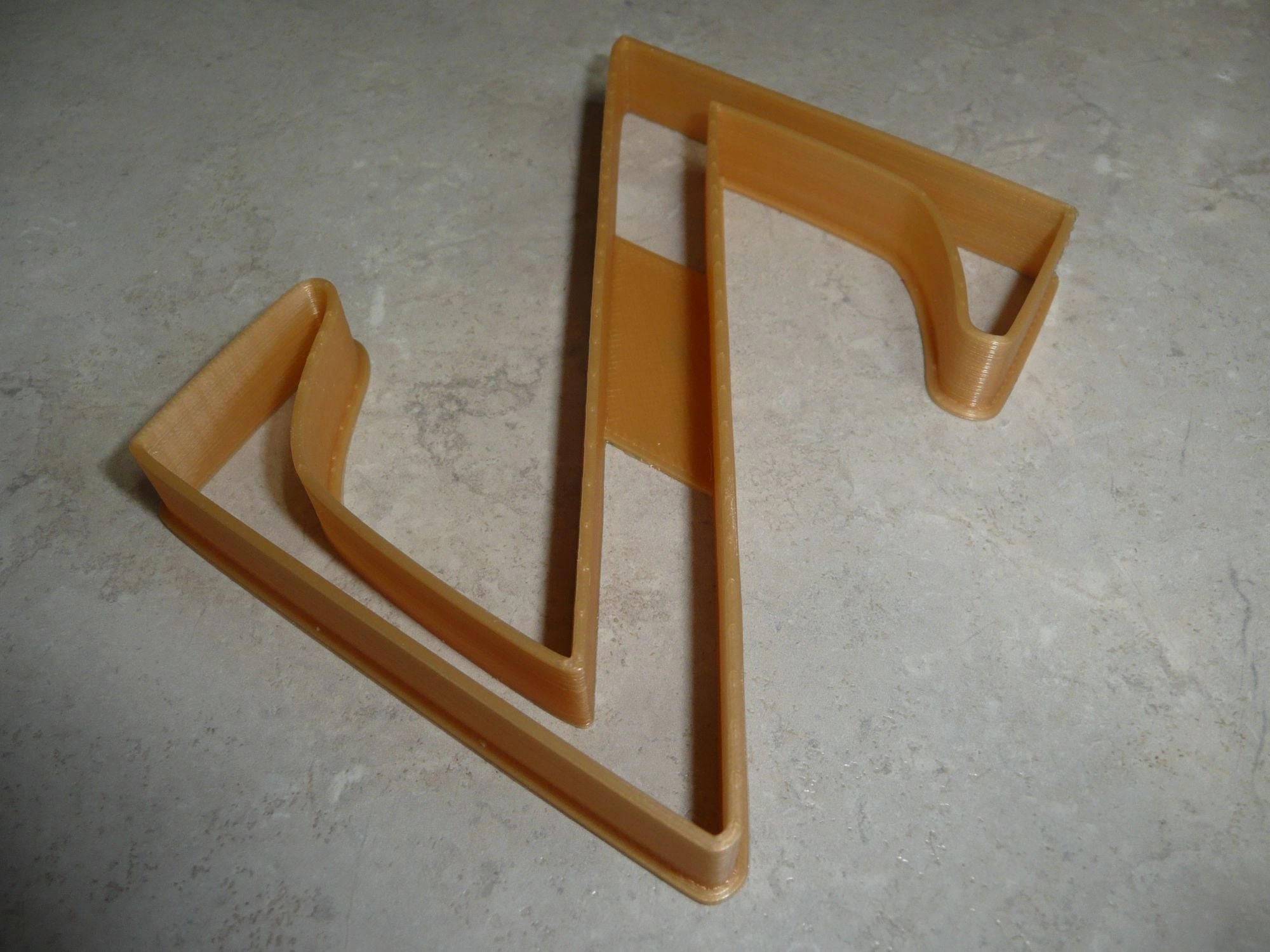 6x Zeta Greek Letter Fondant Cutter Cupcake Topper 1.75 IN USA FD4328