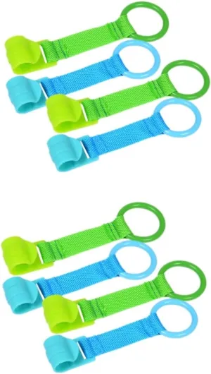 8pcs Boy Girl Pull for Boy Girl Walking Training Hand Pull Hooks for Bed Playpen Confidence Building Support for Standing and Walking