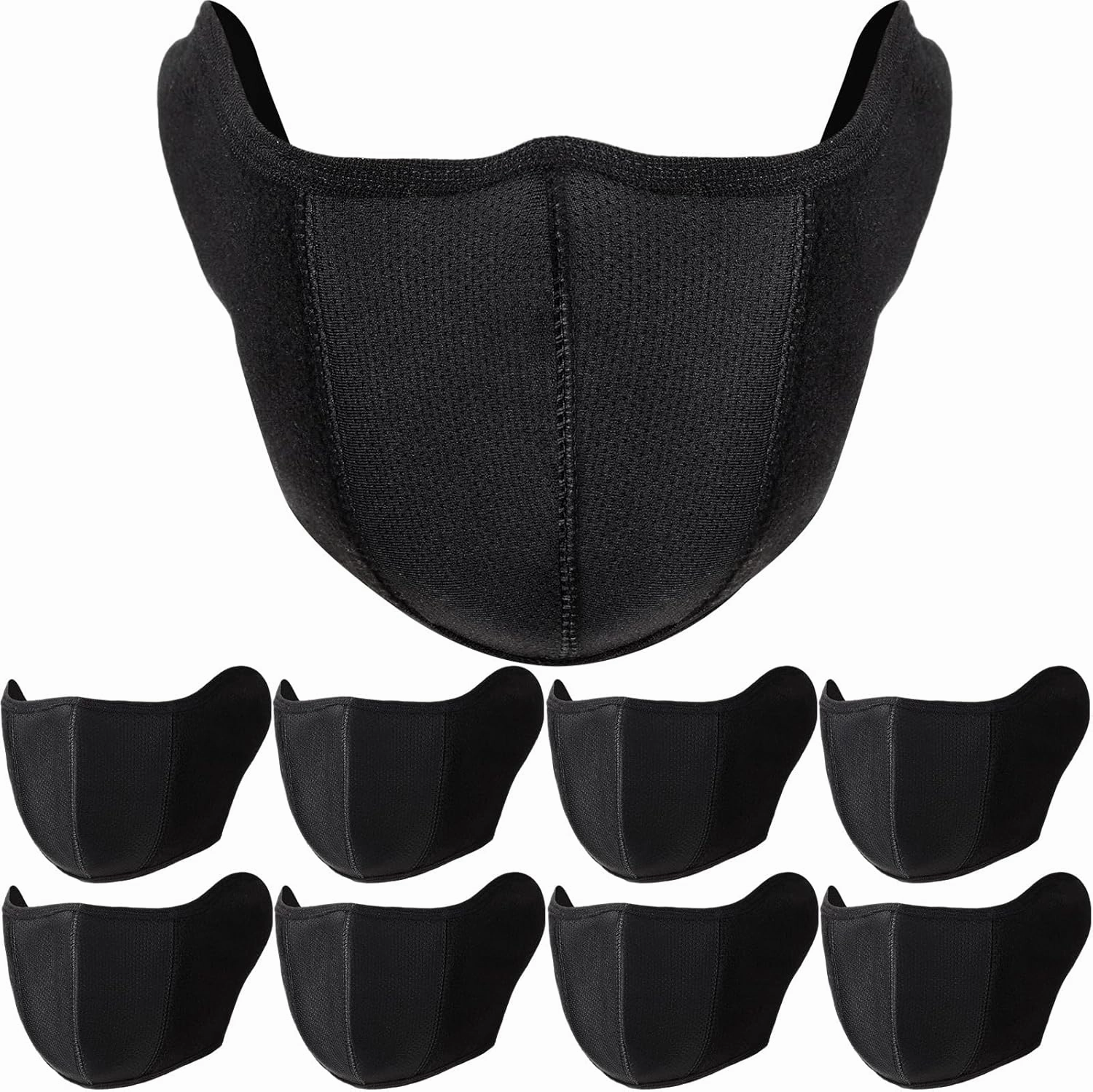 9 Pack Winter Half Face Mask Motorcycle Face Balaclava for Men Half Ski Mask for Running Riding Snowboarding Motorcycle Hiking and Outdoor Activities