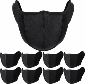 9 Pack Winter Half Face Mask Motorcycle Face Balaclava for Men Half Ski Mask for Running Riding Snowboarding Motorcycle Hiking and Outdoor Activities