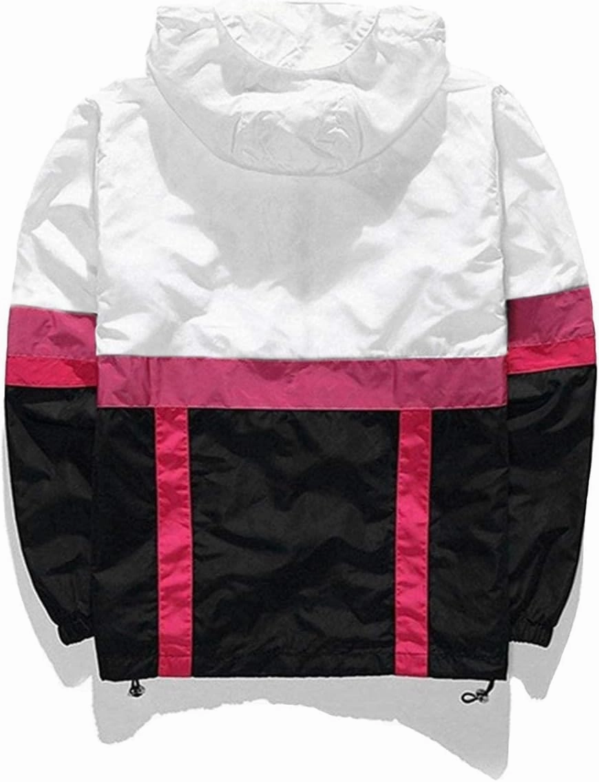 AITFINEISM Men's Lightweight Windbreaker Jacket Casual Zip Up Jackets With Hooded