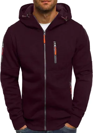 Alalaso Men's Hoodie Lightweight Long Sleeve Novelty Jersey with Hood Regular Fit Stretch Breathable Pullover