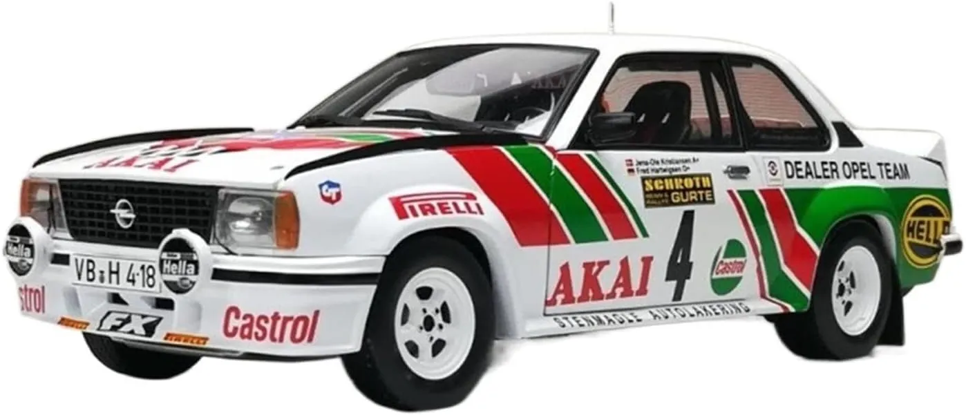 Alloy Resin Car Vehicle Model Fit for Opel Ascona 400 1981 1 18 Alloy Pulling Force Racing Car Model Collectible Decoration Display Toy Festive Deluxe Gift