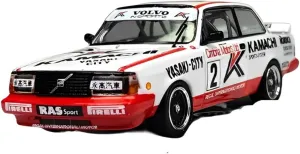 Alloy Resin Car Vehicle Model Fit for Volvo 240 Turbo 1 64 Alloy Simulation Pull Racing Car Model Crafts Decoration Ornament Festive Deluxe Gift
