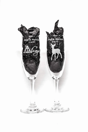 Always/Doe Champagne Glass Set