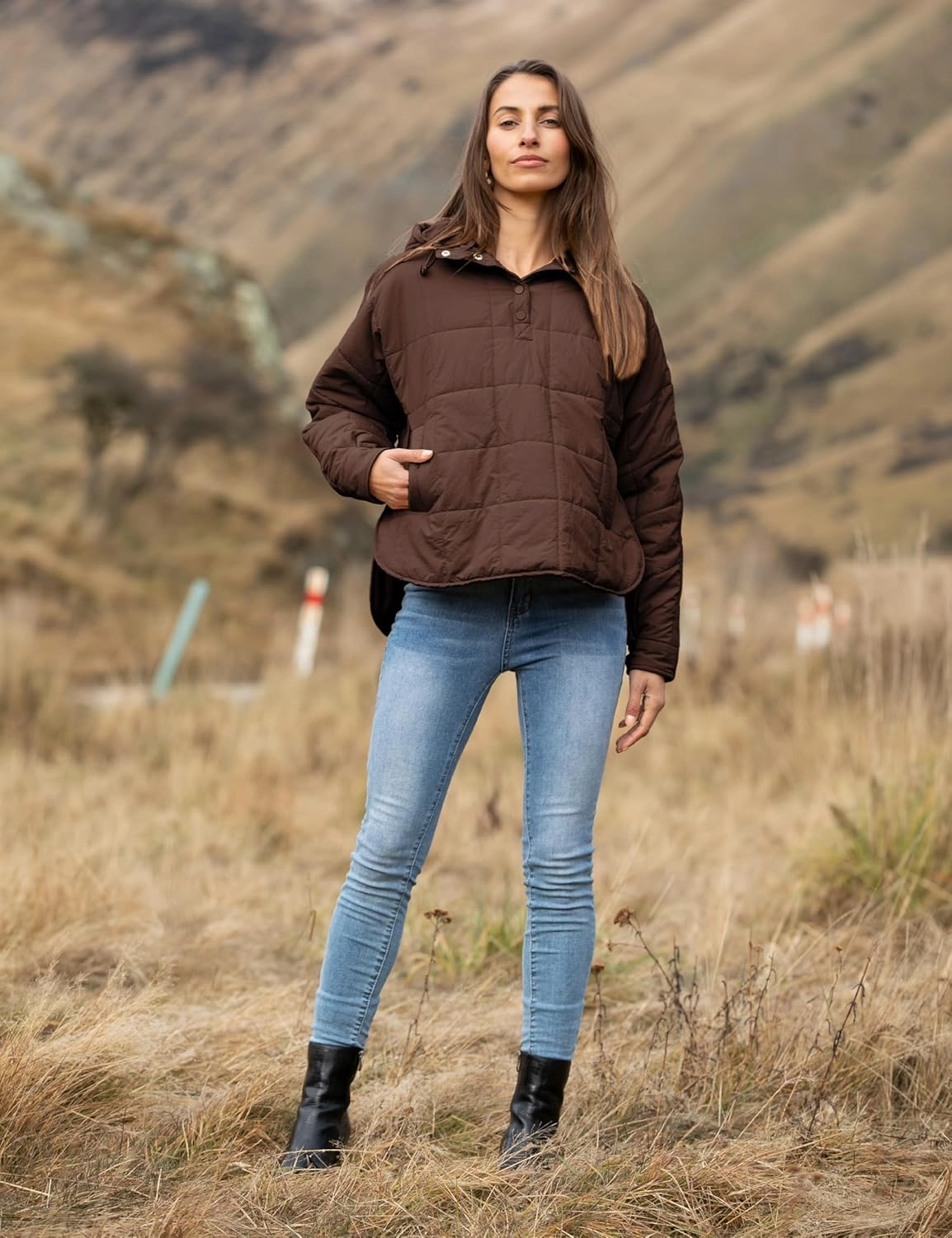 AMEBELLE Women's Oversized Hooded Puffer Jacket Quilted Jackets for Women Lightweight Winter Warm Padded Hoodies Coat