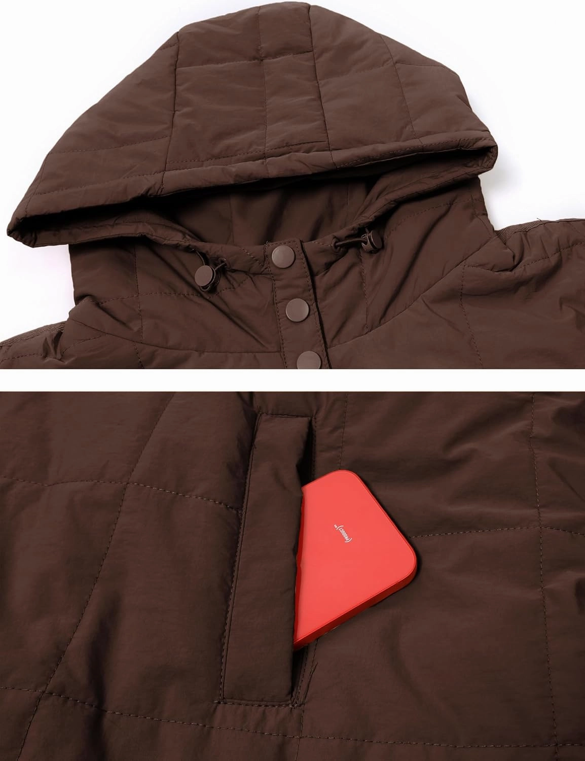 AMEBELLE Women's Oversized Hooded Puffer Jacket Quilted Jackets for Women Lightweight Winter Warm Padded Hoodies Coat