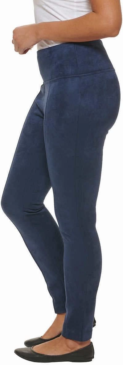 Andrew Marc Womens Lightweight Faux Suede Pull on Pant