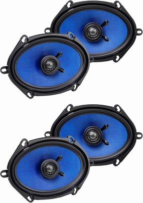 Audiosavings Bundle: Pair Hifonics HCC5768CX 5x7/6x8 125 Watt 2-Way Coaxial Car Stereo Speakers (4 Items)