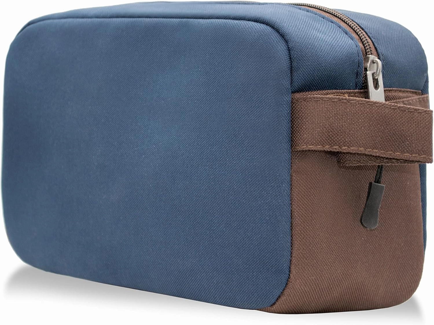 Avalanche Dopp Kit/Toiletry Bag (Navy/Brown Trim)
