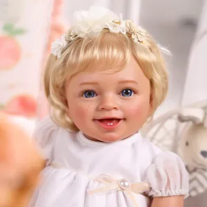 BABESIDE Lifelike Reborn Baby Dolls Girl with Freckles, 20 Inch Realistic Doll Newborn Real Life Soft Vinyl and Cloth Body Baby Dolls with Toy & Gift Box for Kids Age 3  