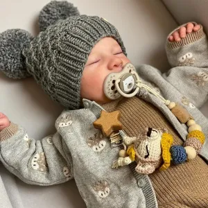 BABESIDE Realistic Reborn Baby Dolls Boy Noah, 20 Inches Soft Full Vinyl Body Realistic Baby Dolls, Real Life Baby Doll with Toy Accessories Gift Set for Kids Age 3 