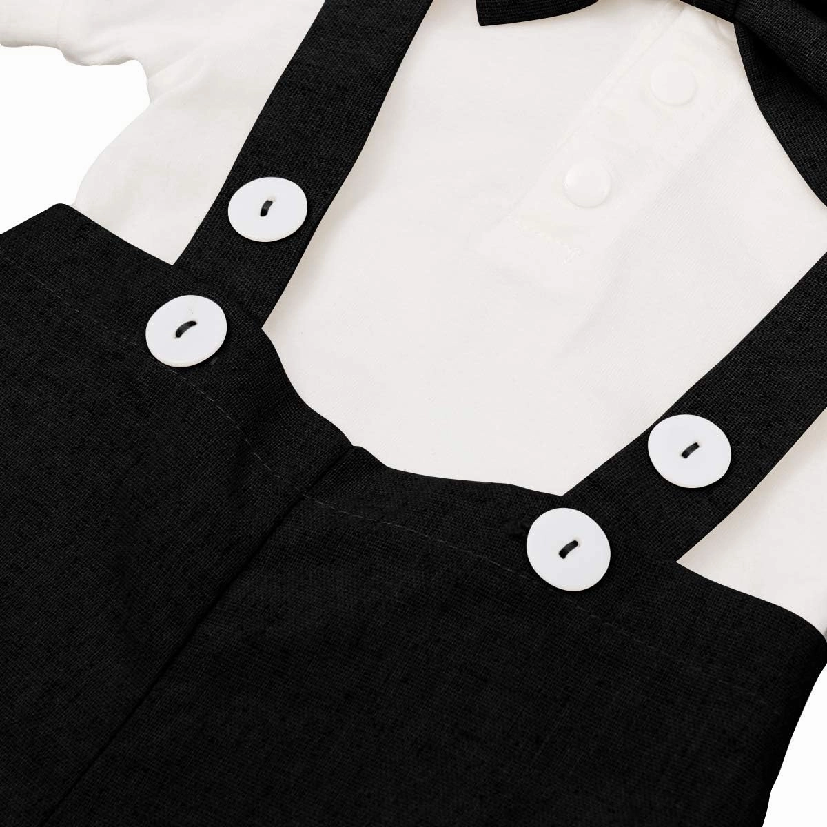 Baby Boys Formal Suit Set Short Sleeve Romper Suspenders Shorts Pants Bowtie Wedding Tuxedo Outfits Cake Smash Clothes