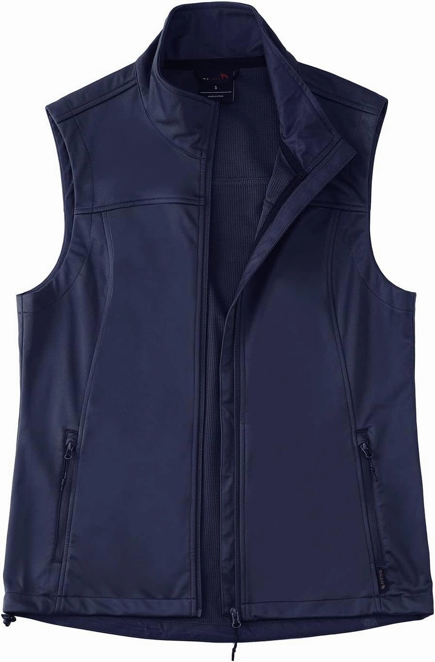 baleaf Women's Lightweight Vest Softshell Sleeveless Jacket Windproof Stand Collar with Zipper Pockets Running Hiking Golf