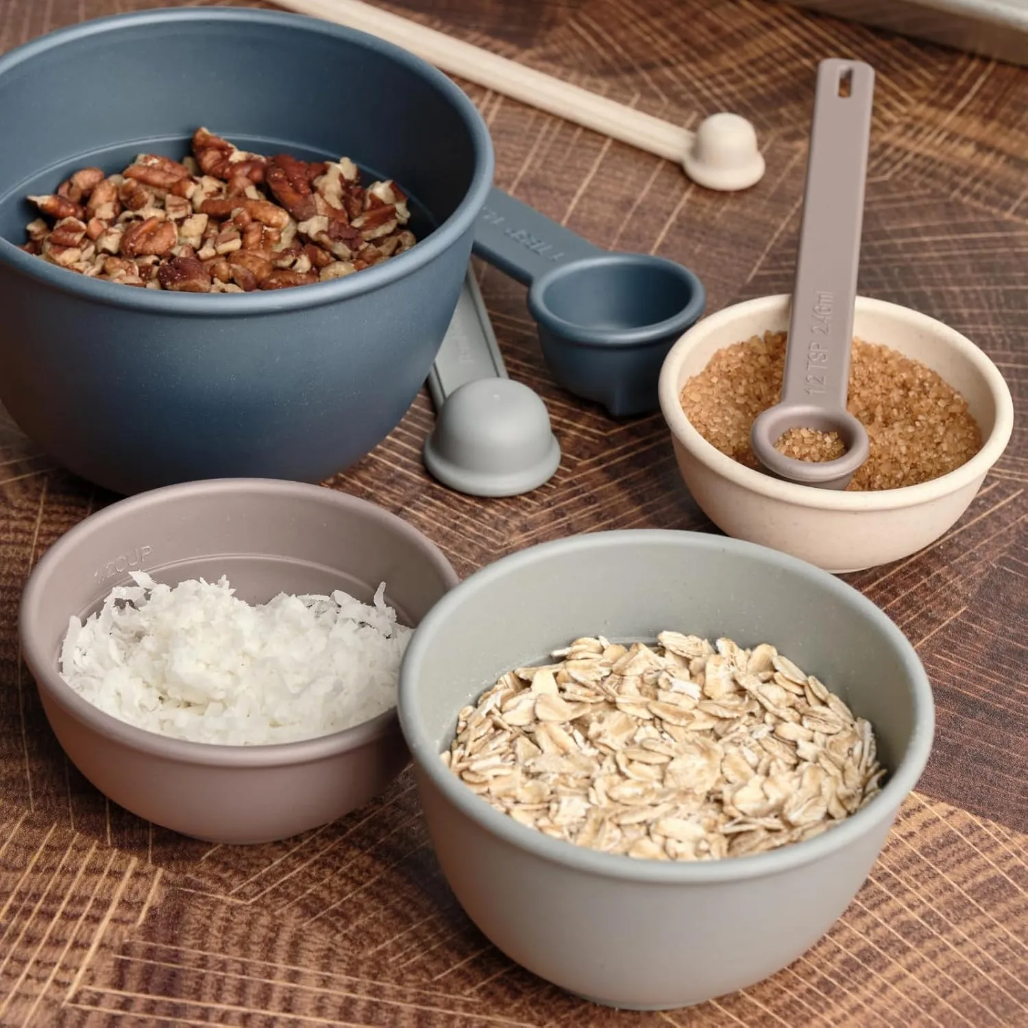 Bamboozle Astrik Baking Bundle | 5 Piece Mixing Bowl Set | Measuring Cups and Spoons | Cooking and Meal Prep | Dishwasher Safe | Microwave Safe | Alpine Forest