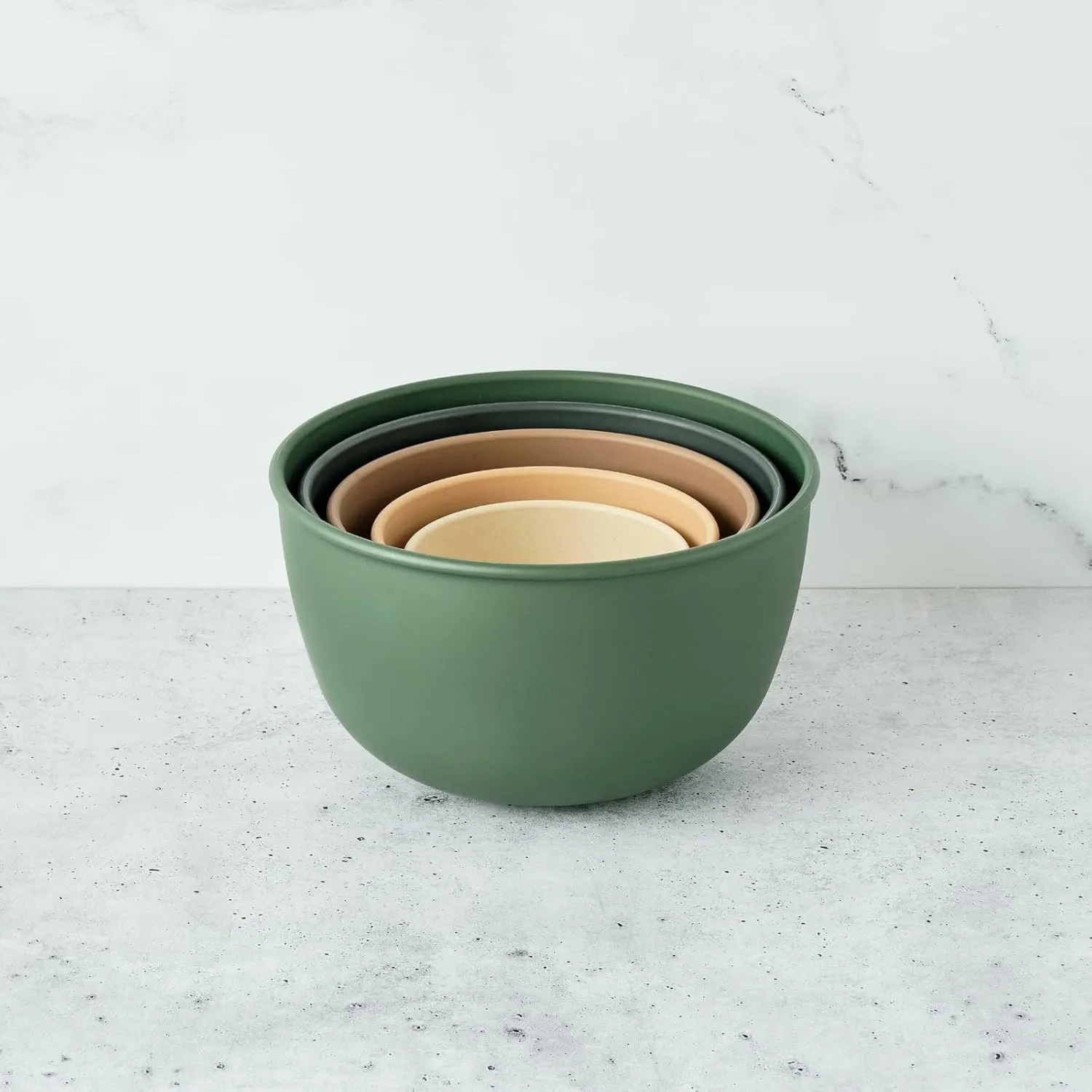 Bamboozle Astrik Mega Baking Bundle| 5 Piece Mixing Bowl Set | Measuring Cups and Spoons | Silicone Lid Set | Cooking and Meal Prep | Dishwasher Safe | Microwave Safe | Alpine Forest