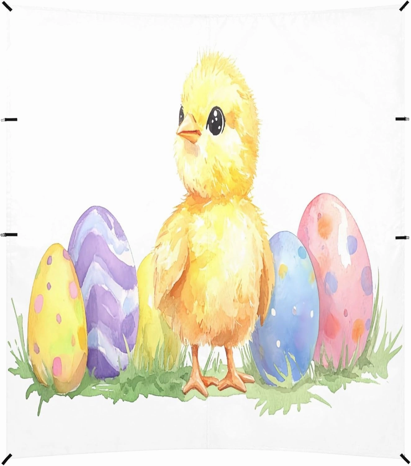 Beach Tent Easter Chick Eggs Beach Canopy Outdoor Sun Shelter with Sandbags Sand Shovel Ground Pegs Stability Poles, Portable Sun Protection for Camping Picnic Fishing Backyard Family
