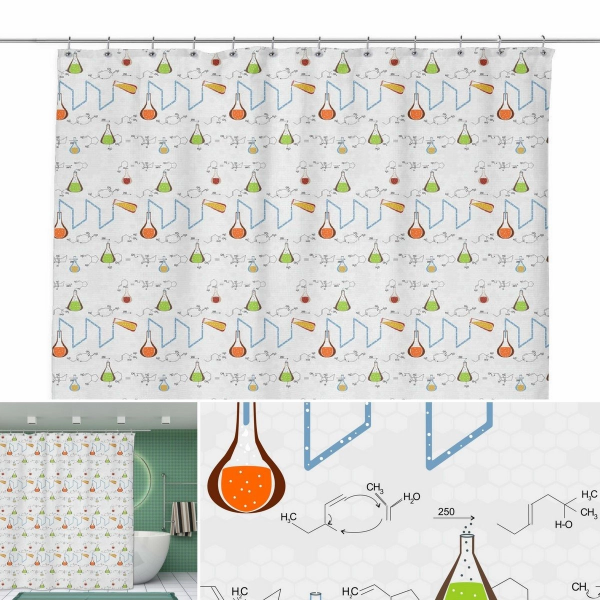 Beakers & Formulas Shower Curtain