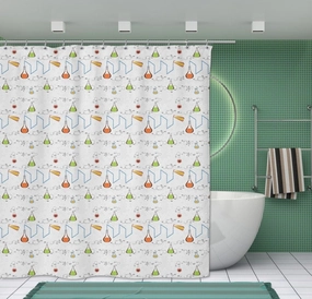 Beakers & Formulas Shower Curtain