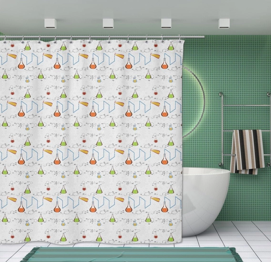 Beakers & Formulas Shower Curtain