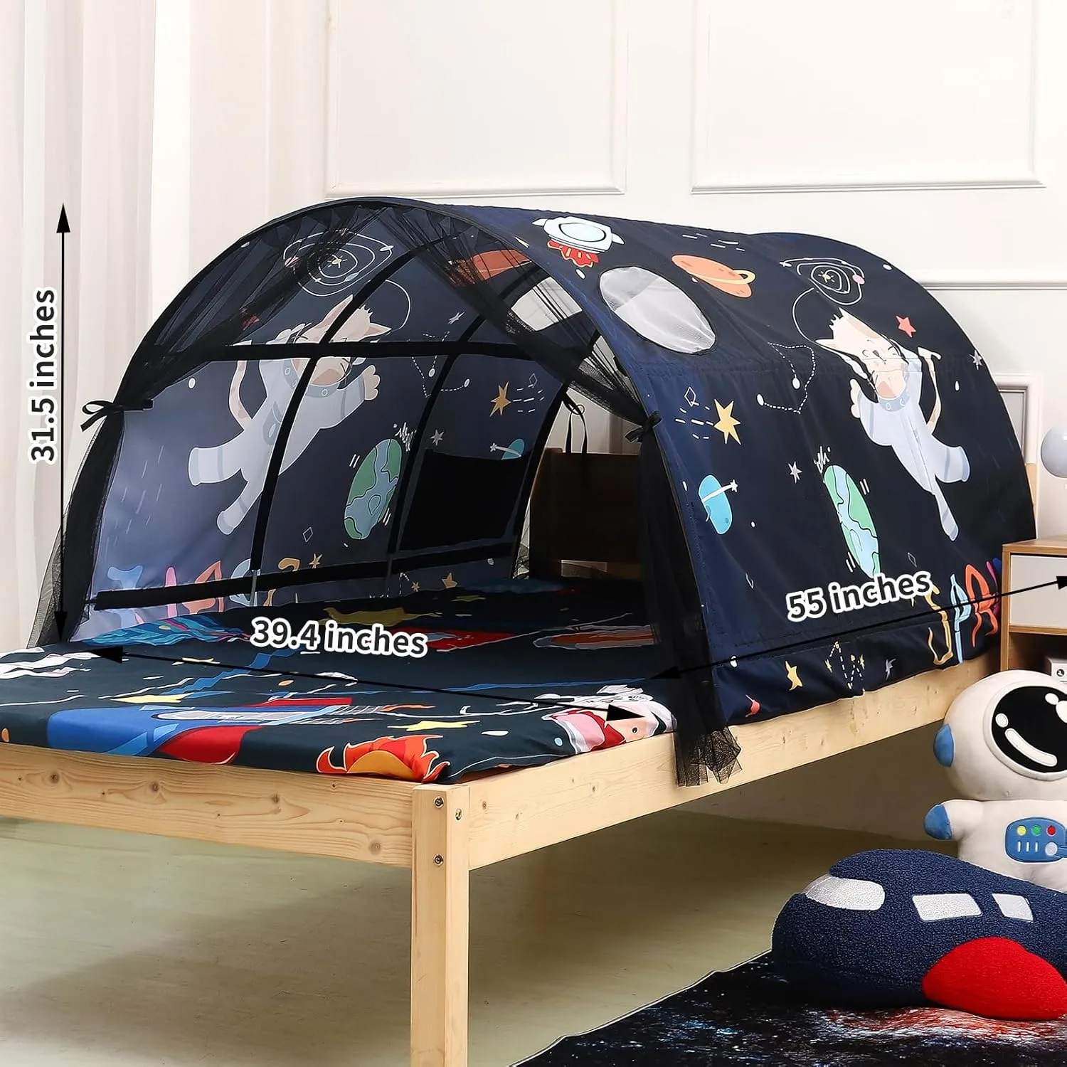 Bed Tent for Kids Lucky Castle Toddler Bed Tent Foldable Game House for Children Play Tents for Girls Boys Sleeping Canopy Playhouse