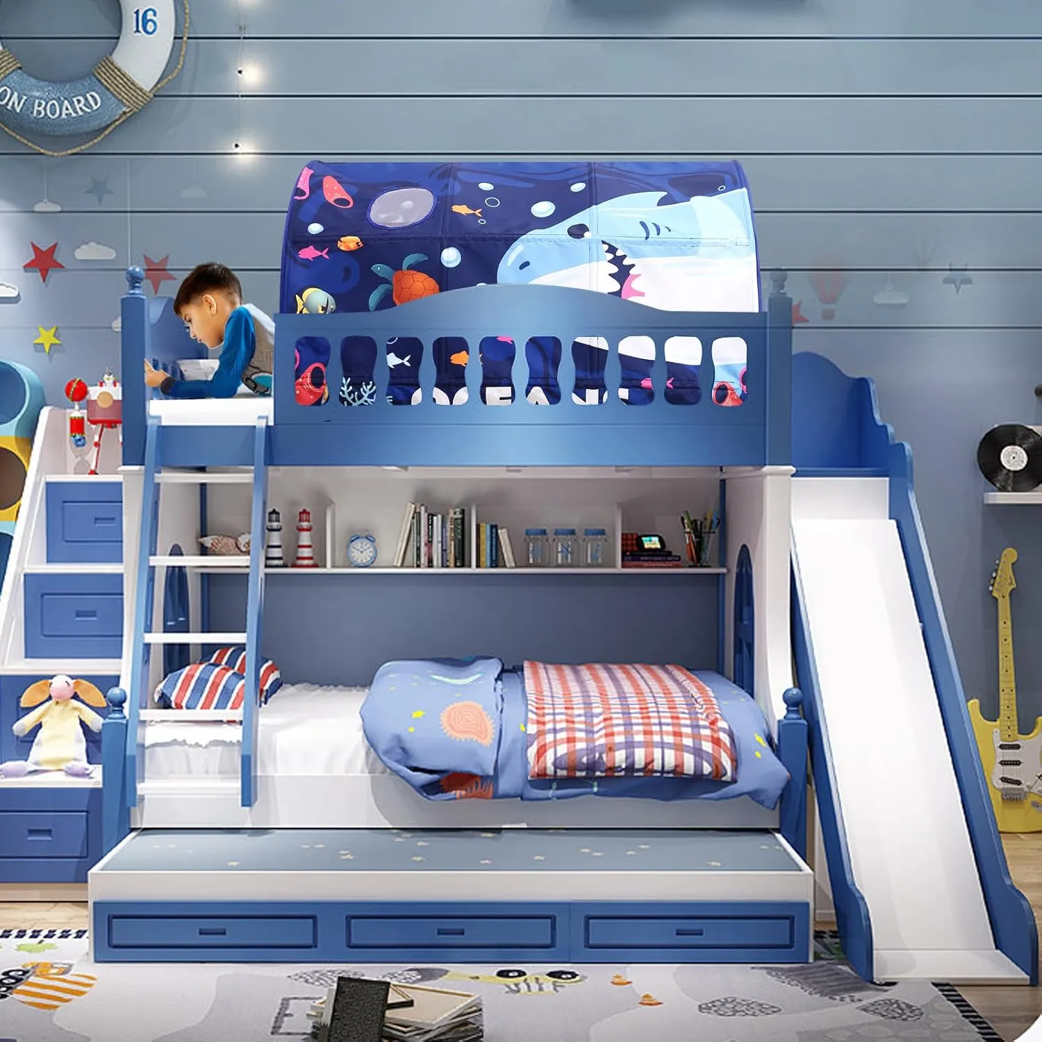 Bed Tent for Kids Lucky Castle Toddler Bed Tent Foldable Game House for Children Play Tents for Girls Boys Sleeping Canopy Playhouse