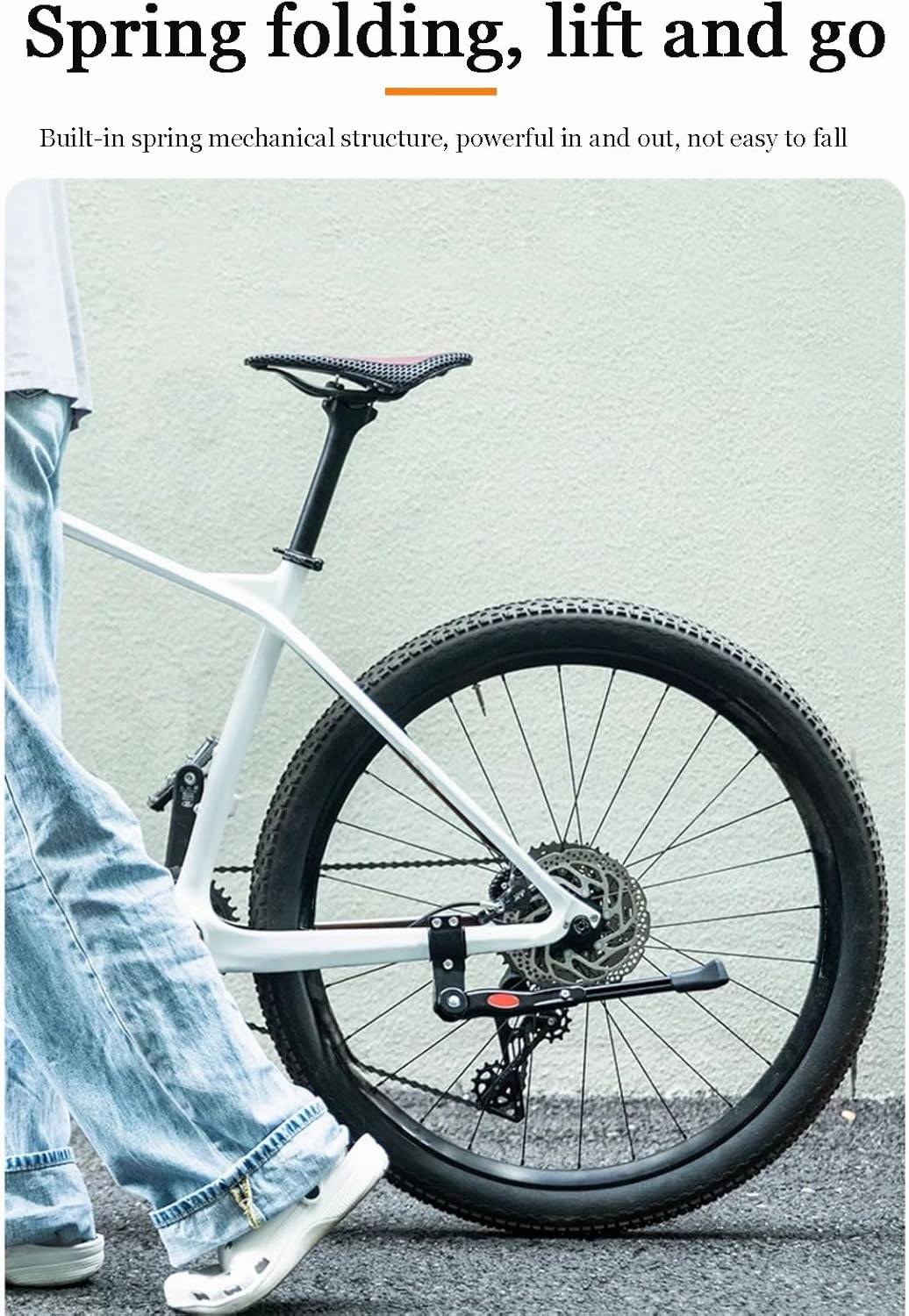 Bike Kickstand for Giant Stance E  Pro EX-800 Wh-2023-29/27,5 Zoll-Fully 2023, Adjustable Kickstand Foot Side Stand Support, Aluminum Rear Side Bicycle Stand for Bike with Non-Slip Rubber Foot