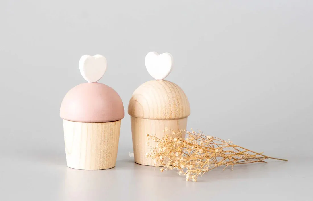 Birch Keepsake Cupcake Set of 2