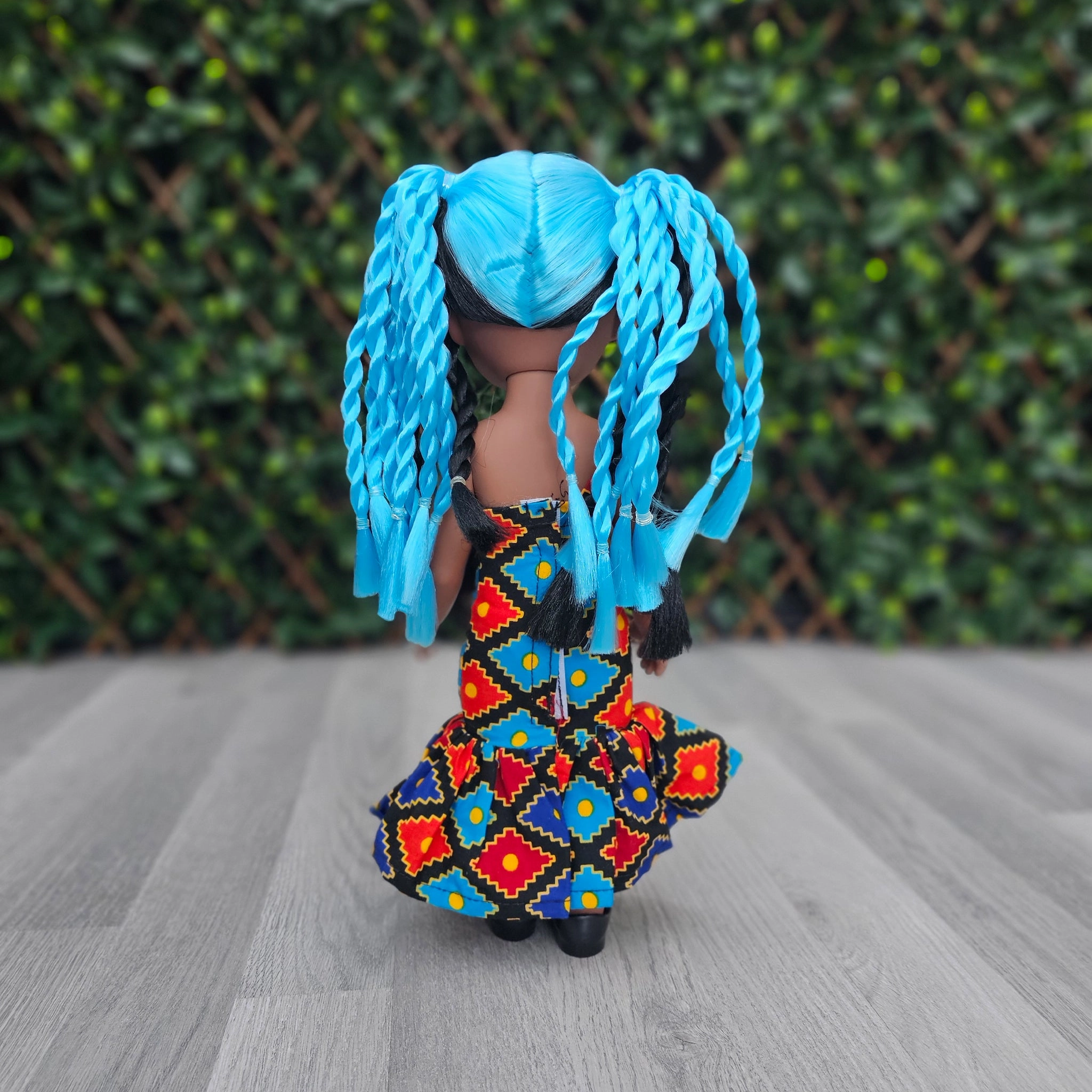 Black Doll - Braided Hair Black Doll - African Doll - Vimbai