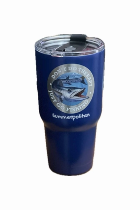 Blue Fishing 30oz Tumbler
