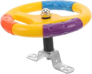 Boy Girl Toy Steering Wheel Multi-Color Reusable Design for Swing Cars Bumper Cars and Playgrounds Easy Installation for Outdoor Fun