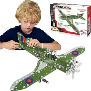 Building Toys Model Airplane Set - DIY Building Model Airplane Kits for Boys 8-12 for Kids Boys Ages 8-12, Assembly Science Erector Sets for boys age 12 and up for Model Fans (model airplane kits)