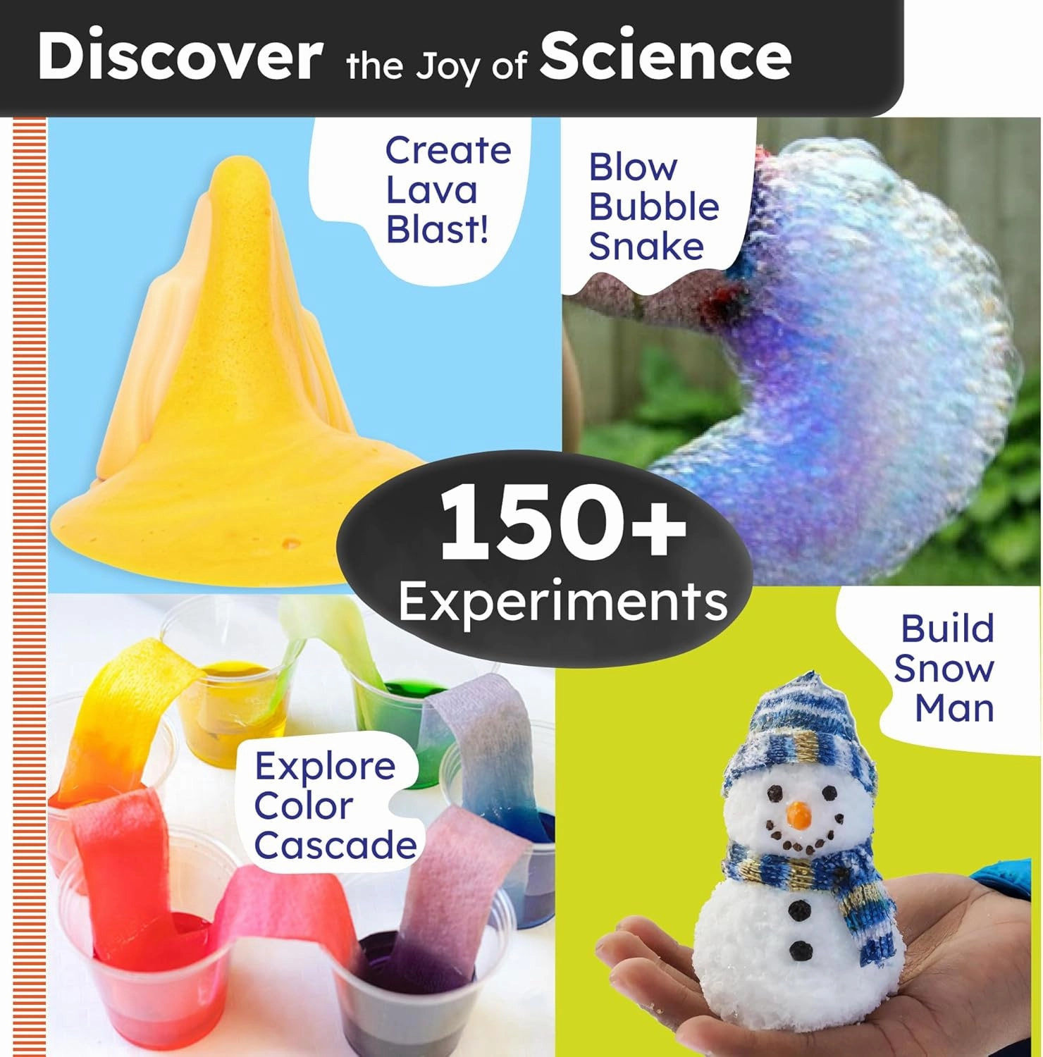 Butterfly Edufields 150  Science Kits For Kids Age 8-9-10-11-12-13-14 | S.T.E.M Project for Boys & Girls |Science Experiments For kids 9-12 | Volcano Science Kit |Chemistry Set and Great Gift for Kids