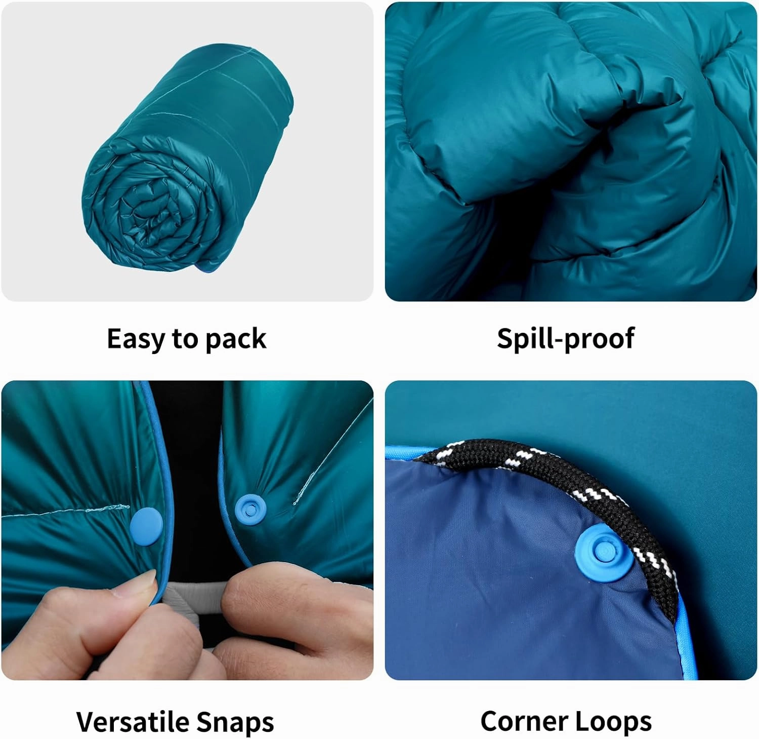 Camping Blanket,MINI Puffy Blanket Down Alternative Blanket Lightweight Windproof Water Resistant for Outdoors,Hiking, Backpacking,Beach,Car,Picnic,Stadium