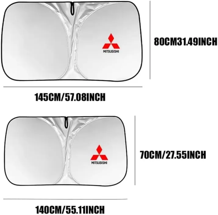 Car Windshield Sunshade for Mitsubishi ASX 2019-2023, Block UV Rays Sun Visor Protector, Front Window Sunshades, Windscreen Sunshade,A 140CM