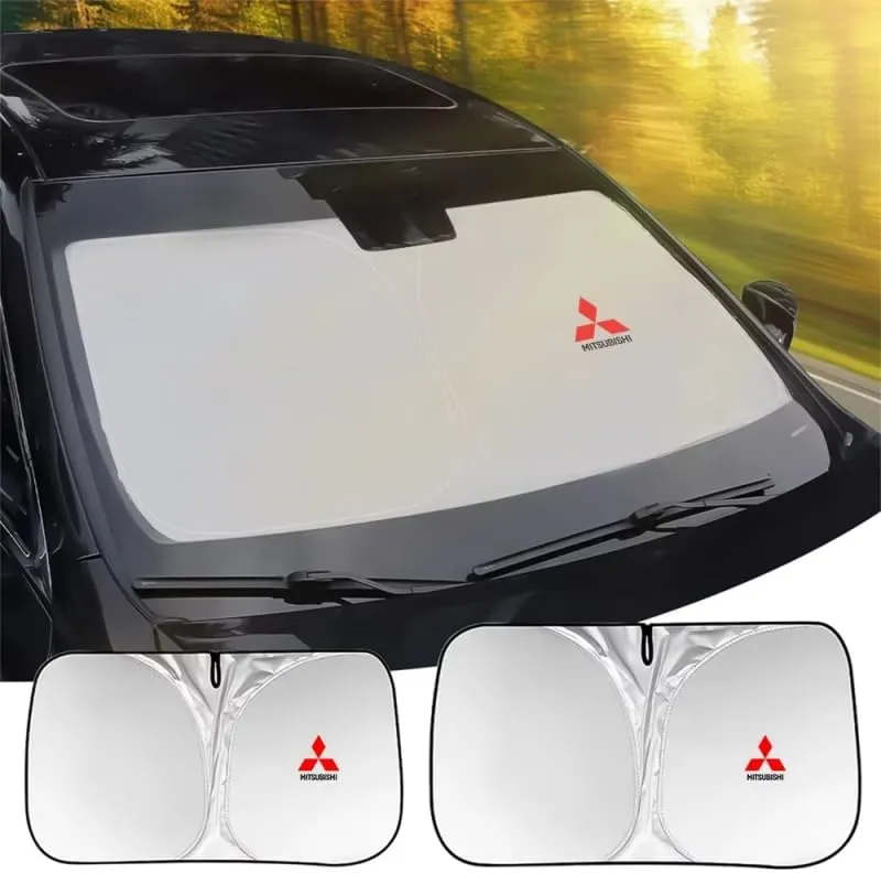 Car Windshield Sunshade for Mitsubishi Eclipse 2009-2011, Block UV Rays Sun Visor Protector, Front Window Sunshades, Windscreen Sunshade,B 145CM