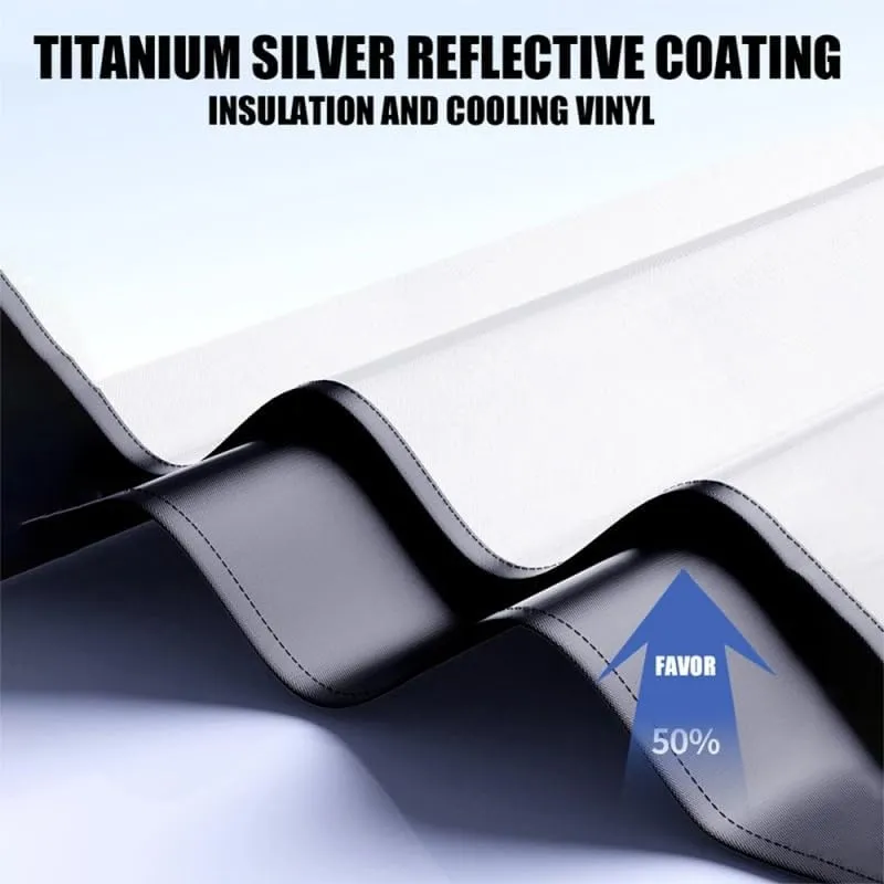 Car Windshield Sunshade for Mitsubishi Pajero 2015-2018, Block UV Rays Sun Visor Protector, Front Window Sunshades, Windscreen Sunshade,B 145CM