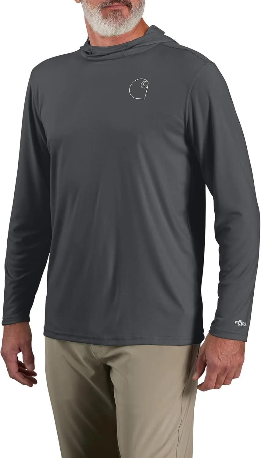 Carhartt Men's 106165 Force Sun Defender™ Lightweight Long-Sleeve Hoo