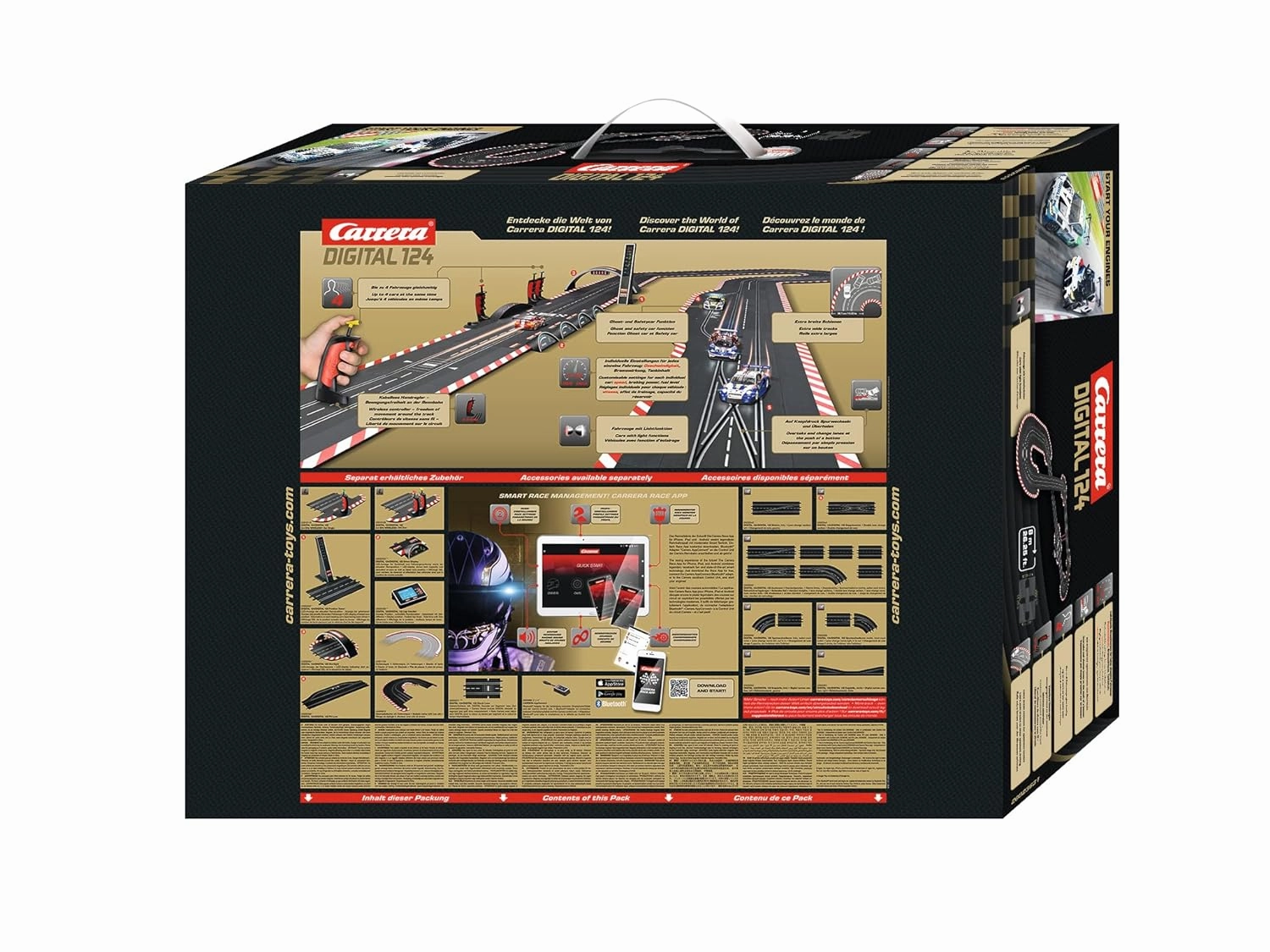 Carrera Premium Digital 124 Slot Car Racing System BMW M4 GT3 Scale 1:24 Extra Wide 8m Track - Start Your Engines