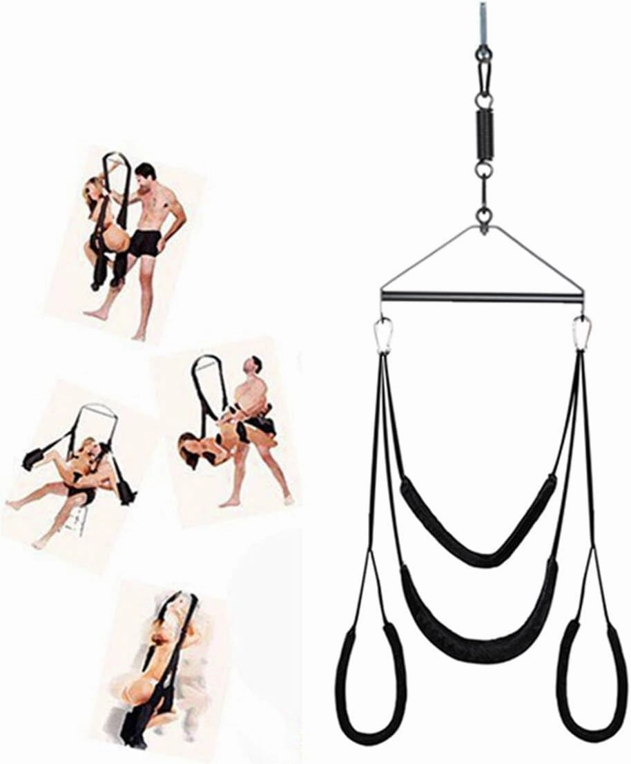 Ceiling Swing Sex Swivel Swing Adult Swing Seat Heavy Duty 800lbs Swivel Swing Hangers Sexy Swing with Seat Frequent Flyer Door Swing Sex Pure Romance Adult Sex Toys for Couple Ceiling BDSM Sweater