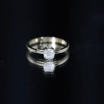 Certified 5 MM Lab Grown Diamond Solitaire Promise Ring