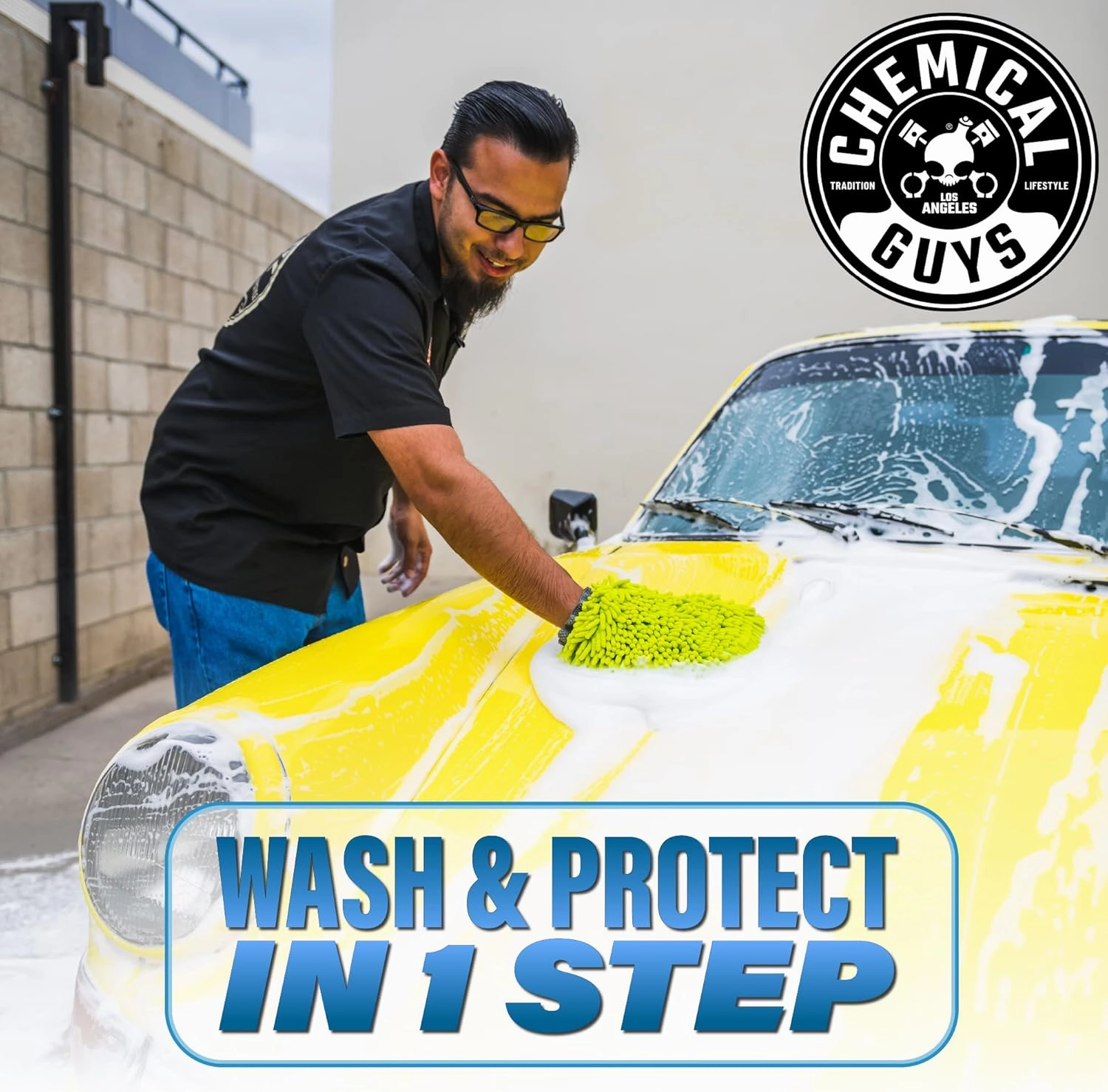 Chemical Guys CWS21264 HydroSuds Ceramic SiO2 Shine High Foaming Car Wash Soap (Works with Foam Cannons, Foam Guns or Bucket Washes) For Cars, Trucks, Motorcycles, RVs & More, 64 fl oz, Berry Scent