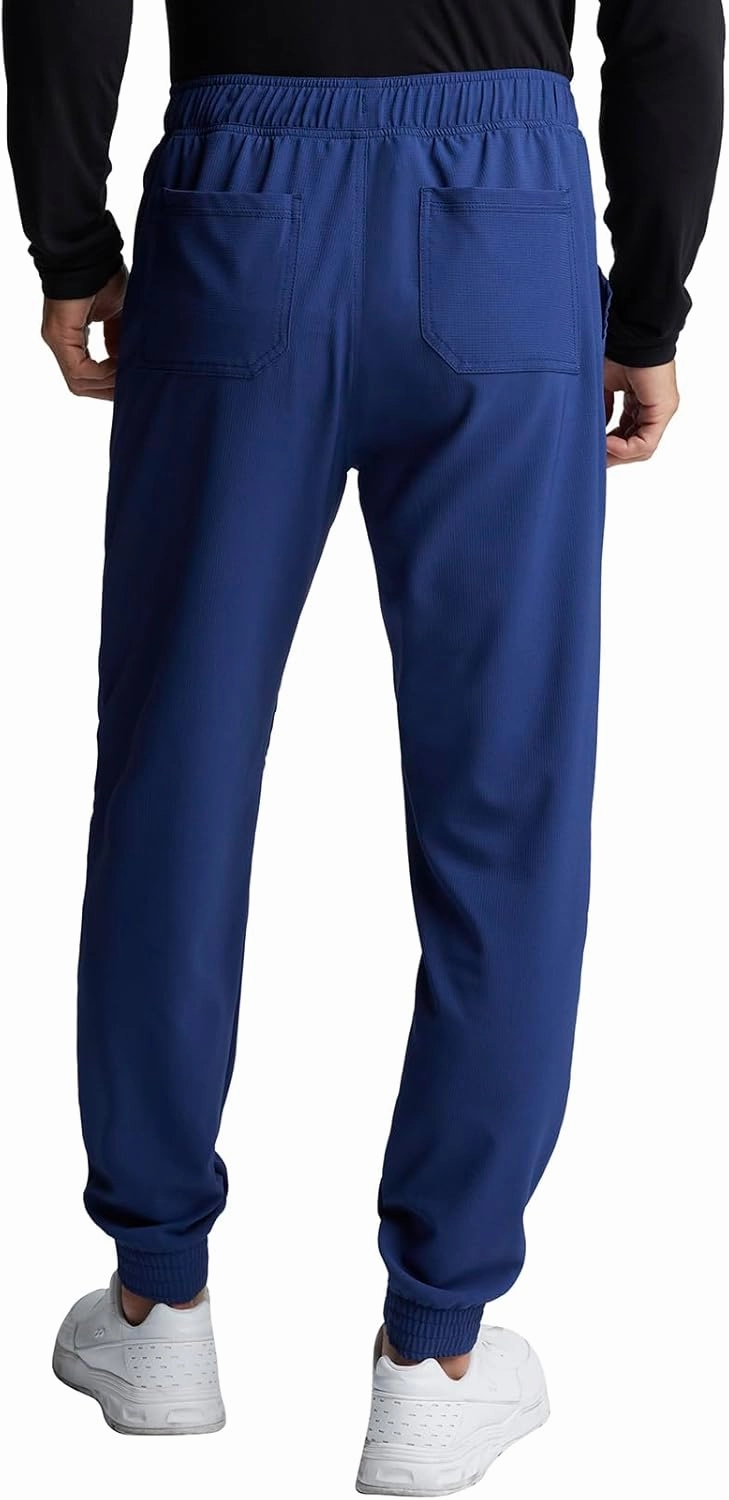 Cherokee Men's Mid Rise Pull-on Jogger Scrubs Pant