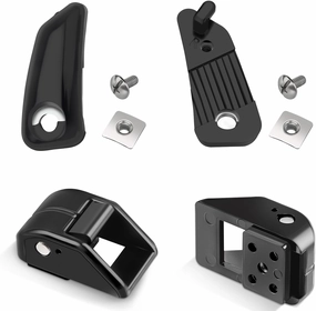 Chin Strap Repair Kit & Cam Loc Set - Compatible with Riddell SpeedFlex, Includes Fastener & Hard Cup Strap for Youth Football Helmets, 2-Pack, Black