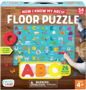Chuckle & Roar Floor Puzzle Now I Know My ABCs Theme