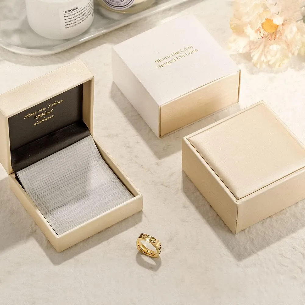 CIUNOFOR 14K Gold Plated Ring Simulated Diamond CZ Cocktail Rings for Women Gold Statement RingsWide Bands for Men Lucky Clover Parallel Bar Ring Show your Personality