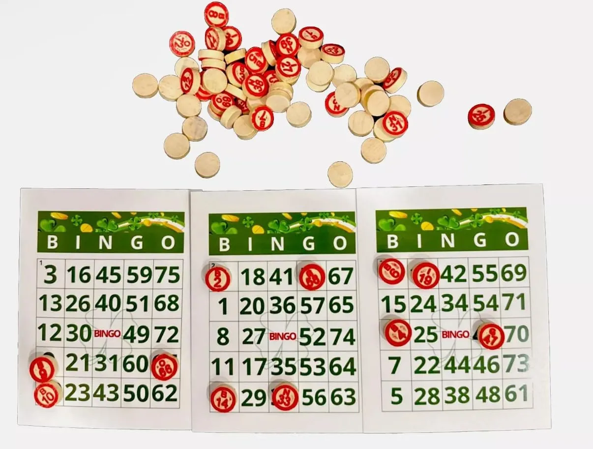 Classic Lucky Bingo Game Set Dominican Puerto Rico Style, 48 Cards and 75 Wooden Number chip Balls, Bingo de la Suerte Dominicano, Bolos de Madera