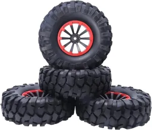 Compatible with SCX10 RC Telecontrol Model Car Tyre Simulated Gravel Tire 1.9" Tires 108mm Wheel 12mm Hex Hub RC Car Tire RC Wheel Tires(K)
